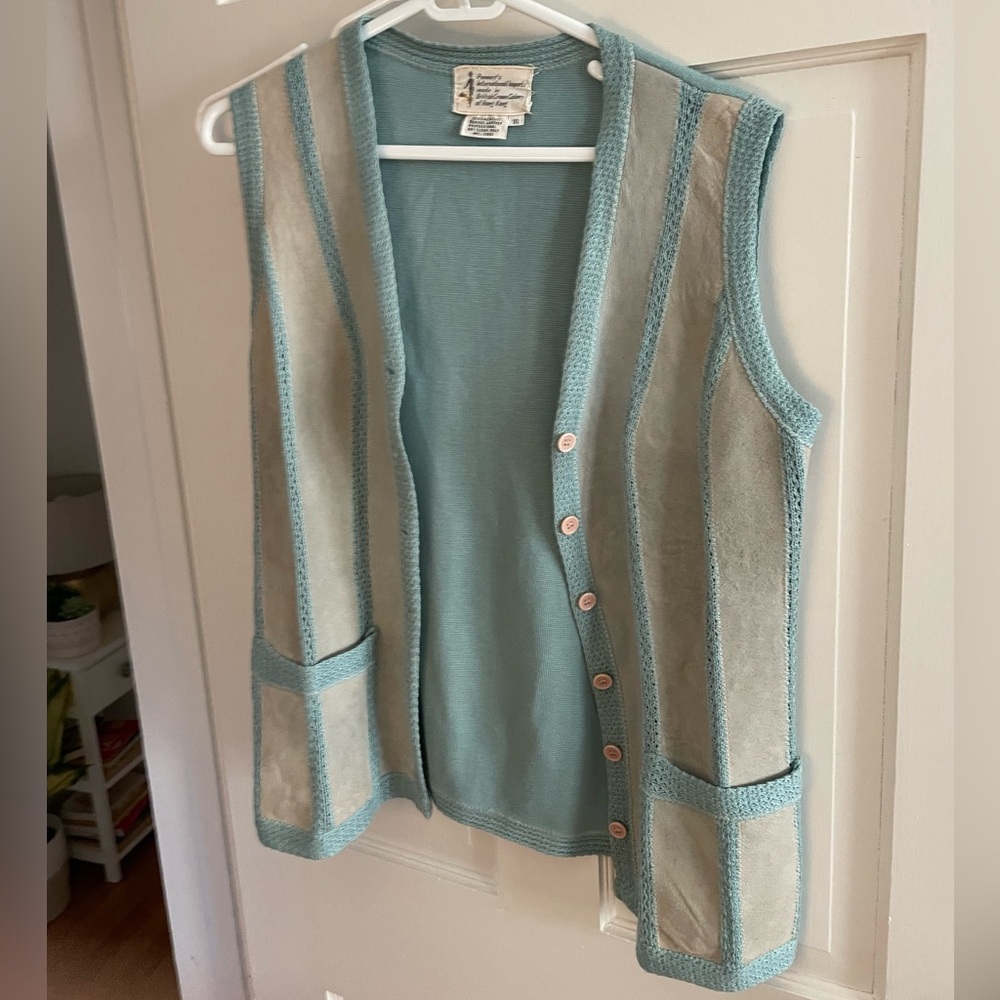 Vintage 1970s button vest